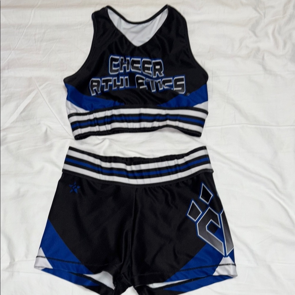 Black and Blue Cheer Athletics Outfit